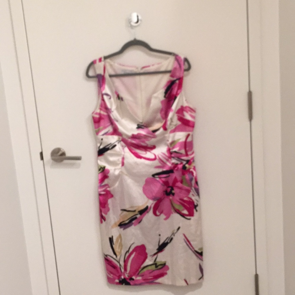 Satin Floral Dress